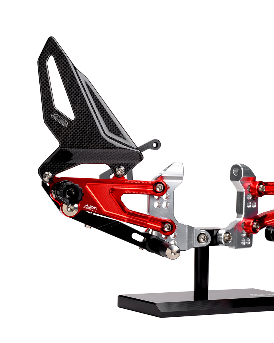 AEM Factory Adjustable Rearsets for Panigale V4