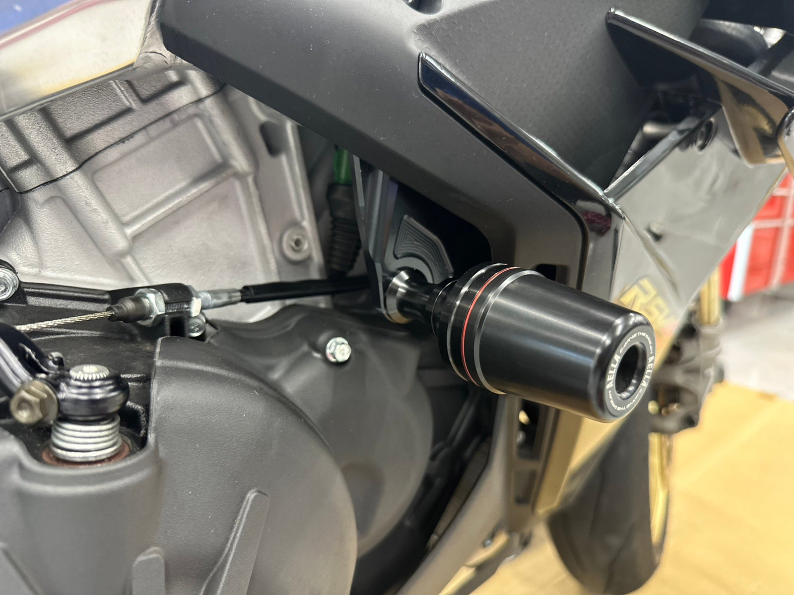 AELLA Frame Sliders for RSV4 Factory Motorbiked