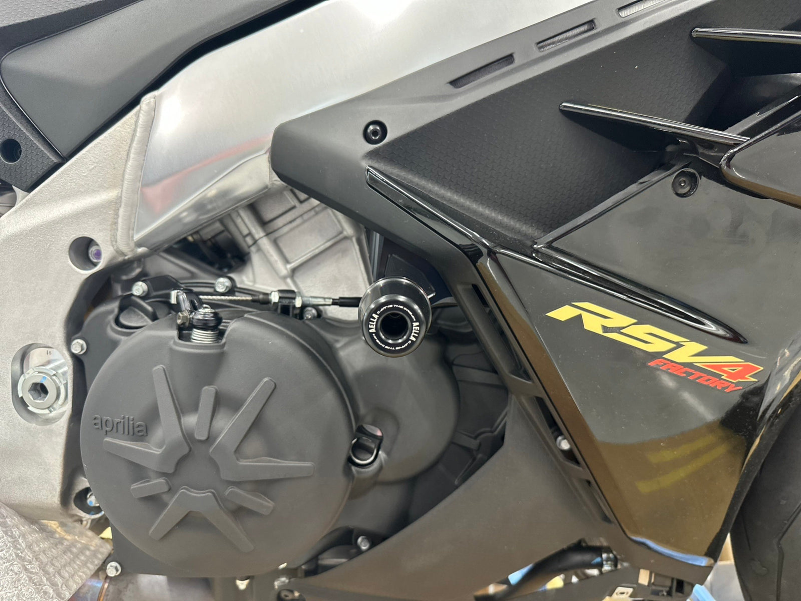 AELLA Frame Sliders for RSV4 Factory Motorbiked