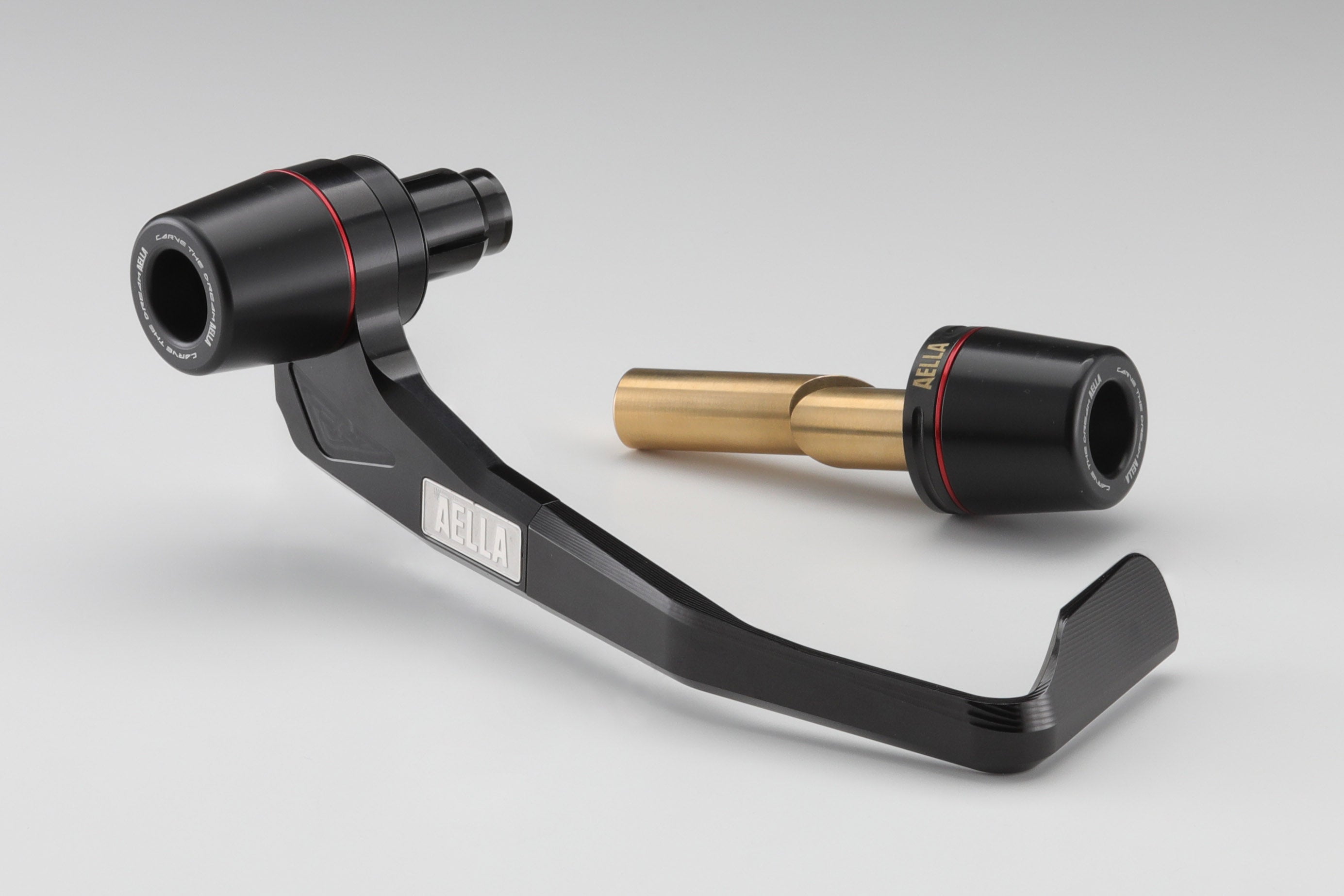 AELLA Brake Lever Guard and Bar End Slider Set for Ducati