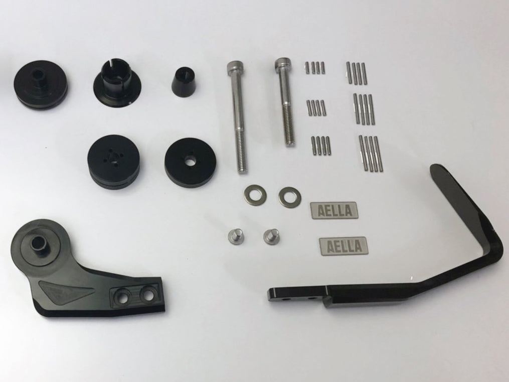AELLA Brake Lever Guard and Bar End Slider Set for Ducati