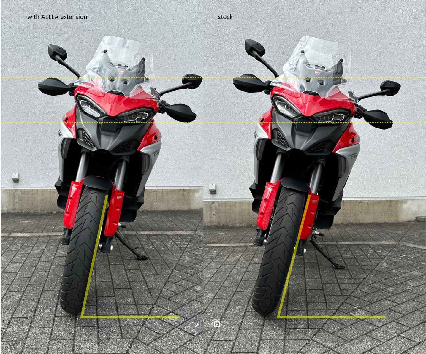 AELLA Sidestand Extension for Multistrada V4