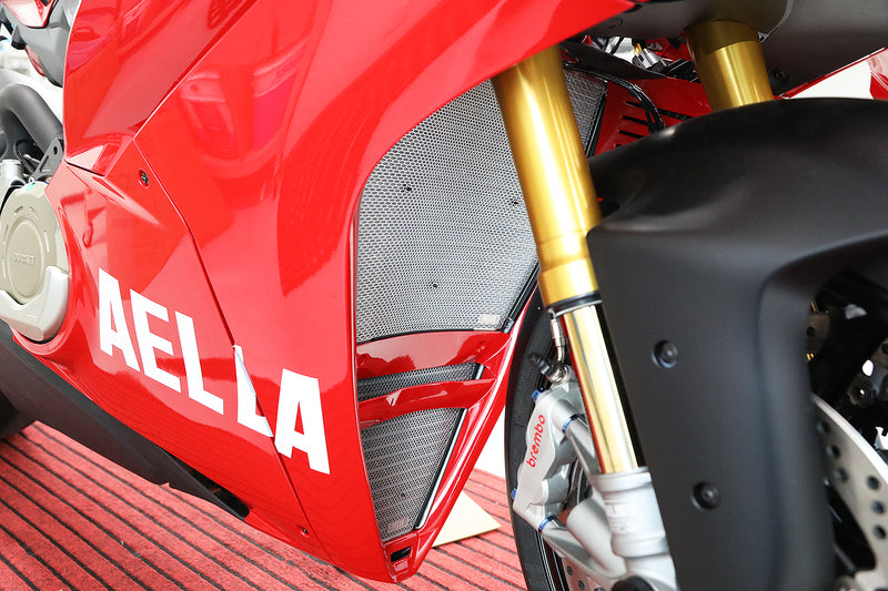 AELLA Radiator & Oil Cooler Protector Set for Panigale V4 (MY25+)