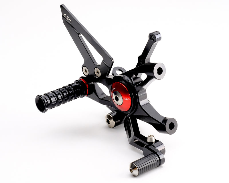 AEM Adjustable Rearsets for 2 Cylinders Panigale