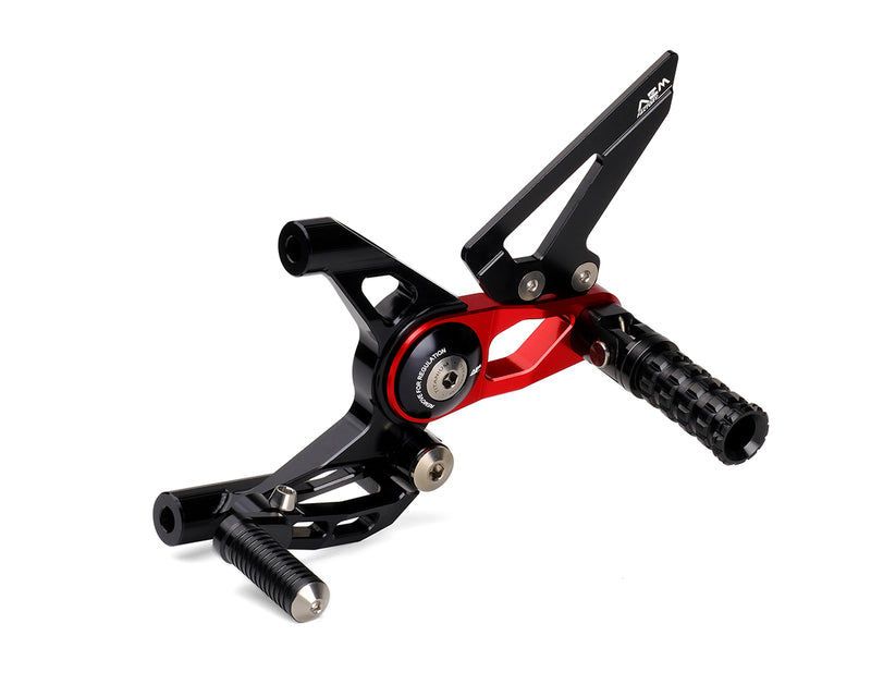 AEM Adjustable Rearsets for 2 Cylinders Panigale