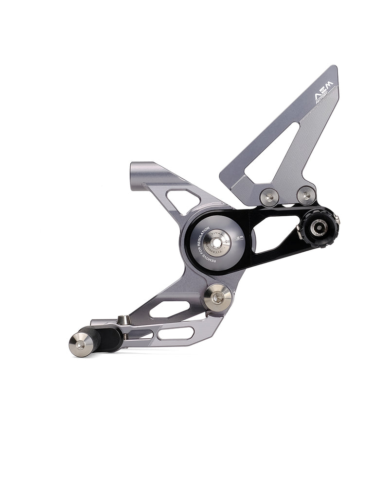 AEM Adjustable Rearsets for 2 Cylinders Panigale