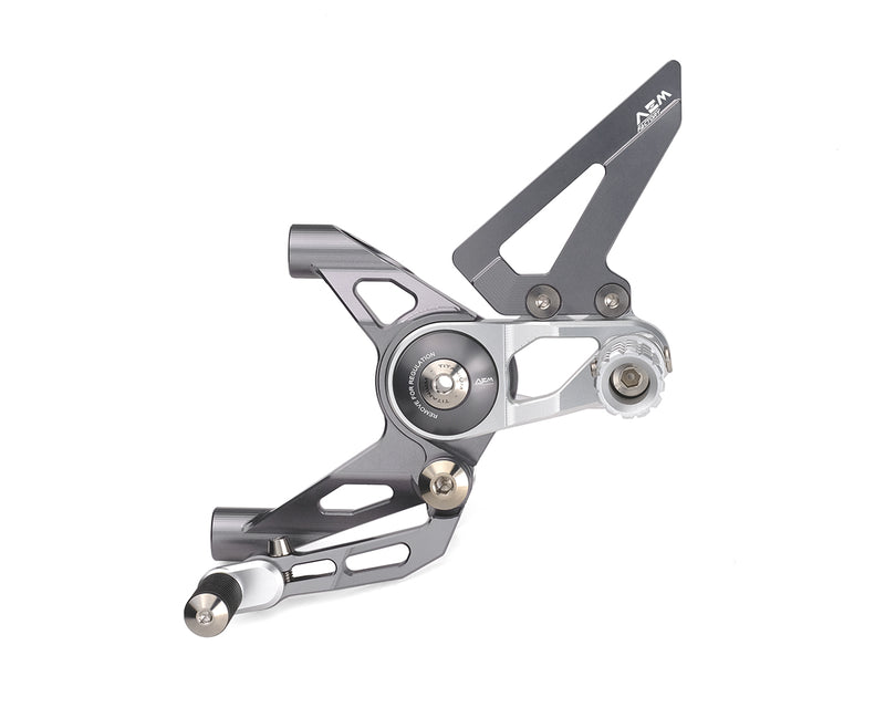 AEM Adjustable Rearsets for 2 Cylinders Panigale