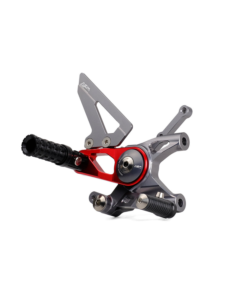 AEM Adjustable Rearsets for 2 Cylinders Panigale