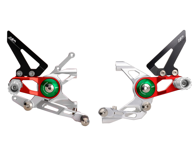 AEM Adjustable Rearsets for 2 Cylinders Panigale