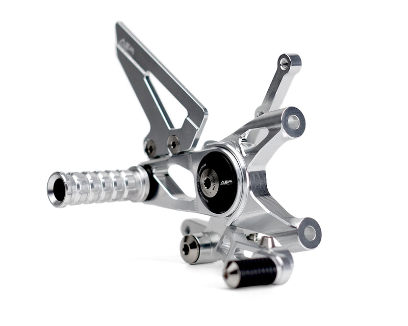 AEM Adjustable Rearsets for 2 Cylinders Panigale