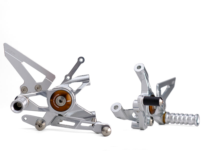 AEM Adjustable Rearsets for 2 Cylinders Panigale