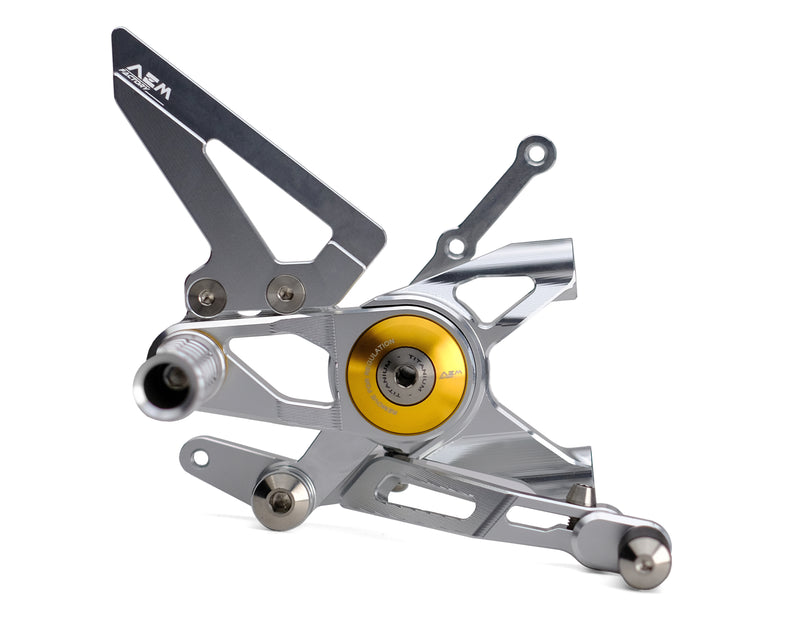 AEM Adjustable Rearsets for 2 Cylinders Panigale