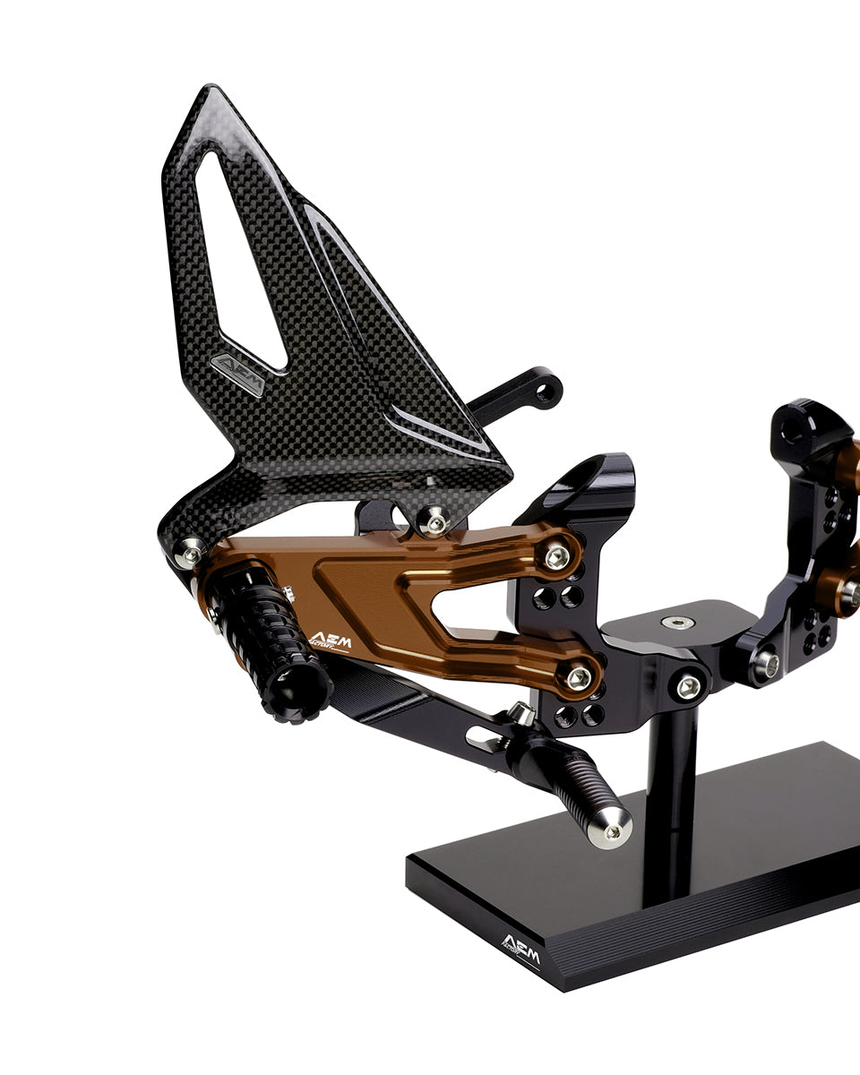 AEM Factory Adjustable Rearsets for Panigale V4