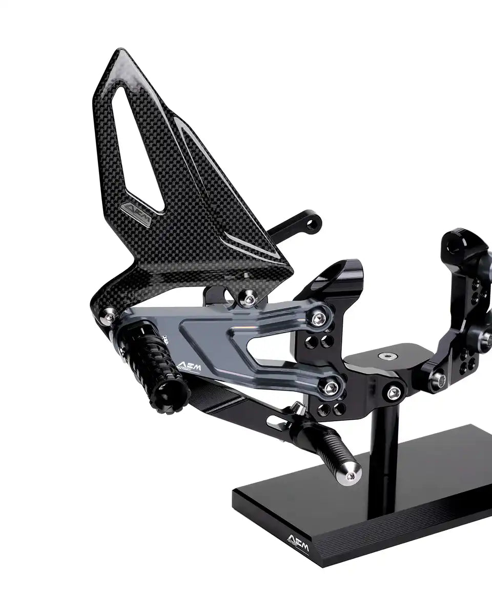 AEM Factory Adjustable Rearsets for Panigale V4