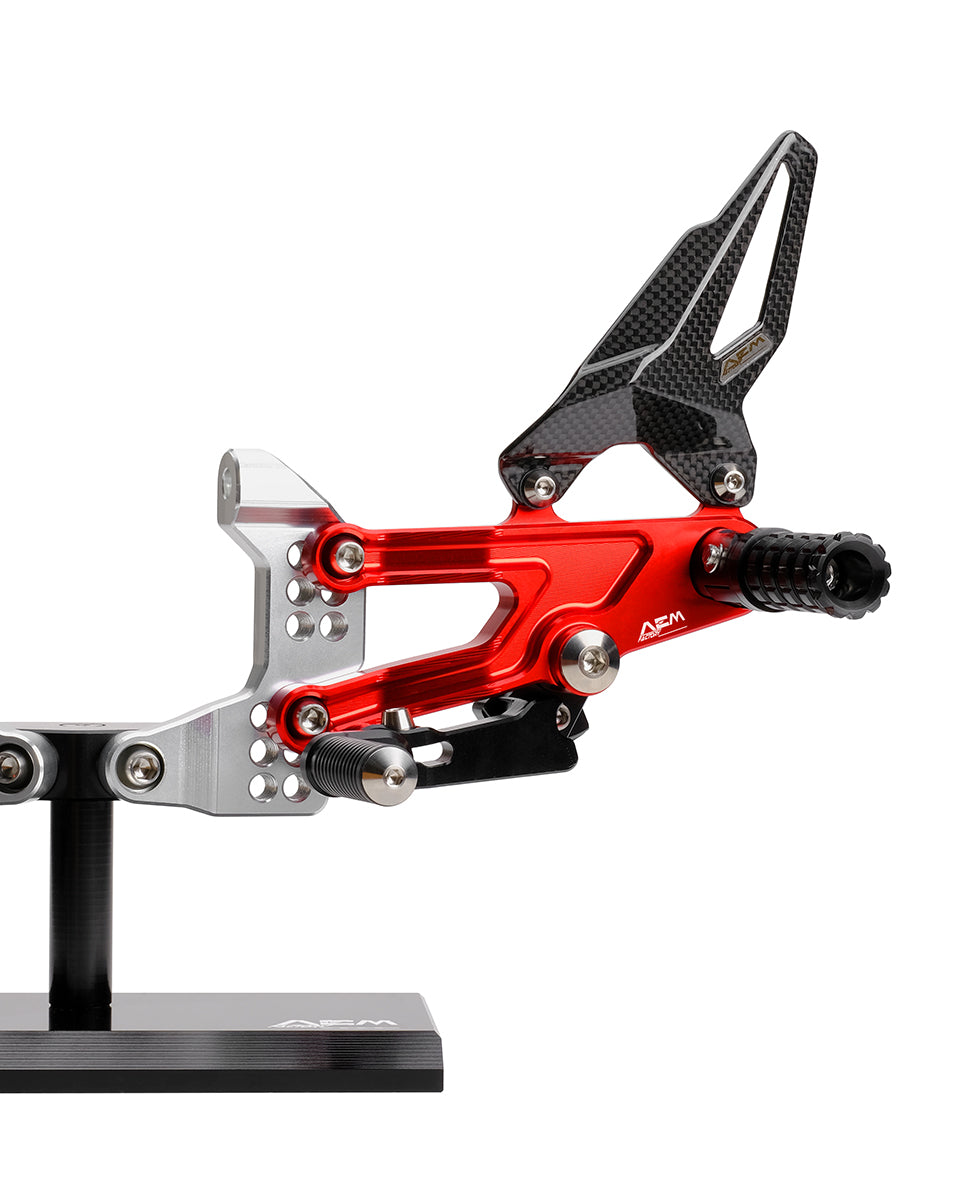 AEM Factory Adjustable Rearsets for Panigale V4