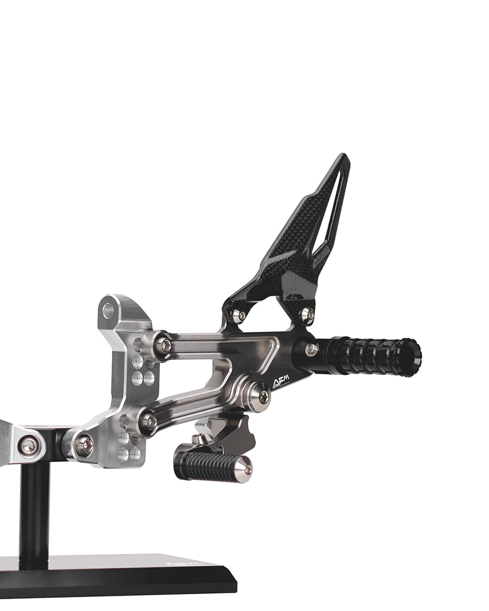 AEM Factory Adjustable Rearsets for Panigale V4