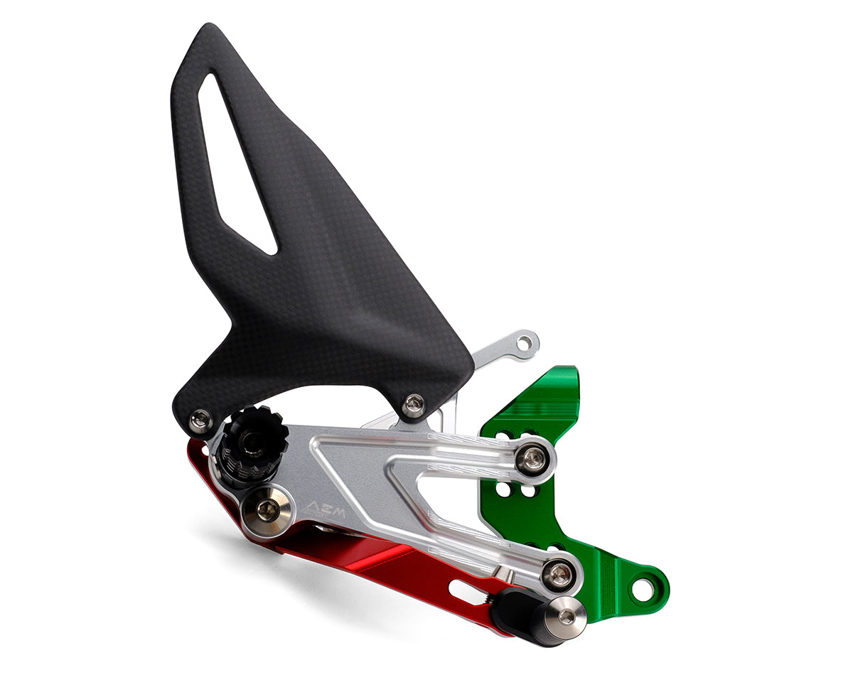 AEM Factory Adjustable Rearsets for Panigale V4