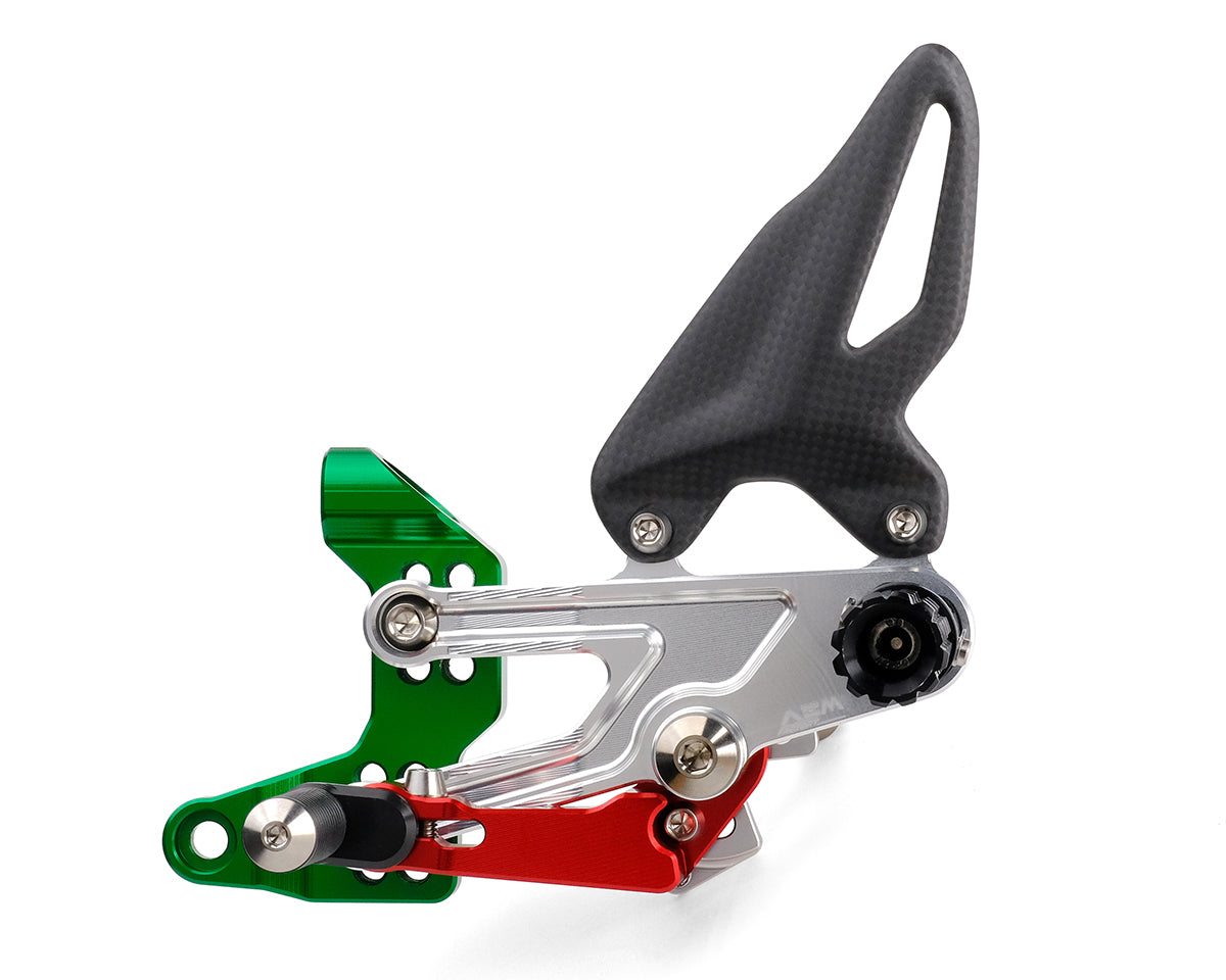 AEM Factory Adjustable Rearsets for Panigale V4