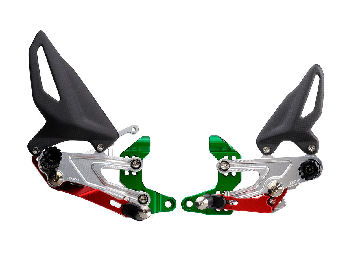 AEM Factory Adjustable Rearsets for Panigale V4