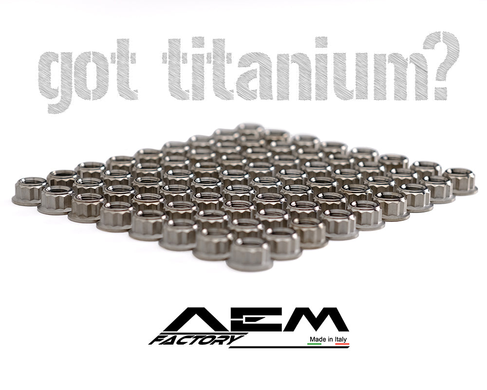 AEM Factory Titanium Nuts