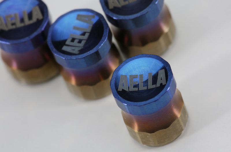 AELLA Titanium Air Valve Cap (Pair)