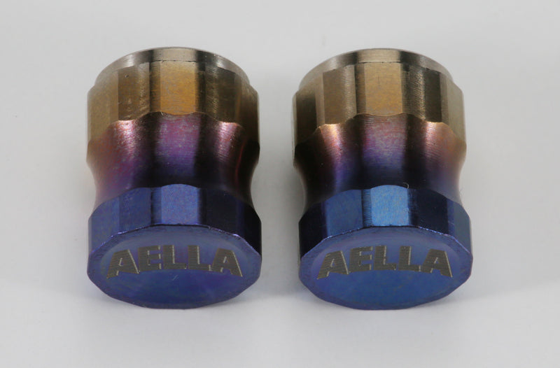 AELLA Titanium Air Valve Cap (Pair)